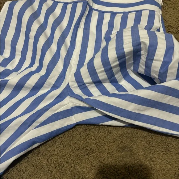 ⛱️🌊Sezane FAUSTO TROUSERS Blue and White Striped Pants - Picture 9 of 10